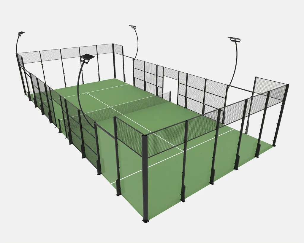 CLUB padel court render in green