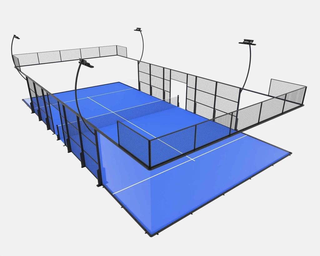 TORNEO padel court render in blue